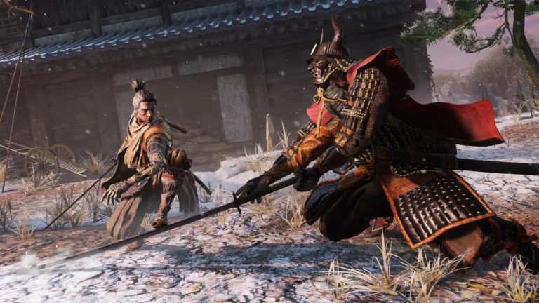 Luta intensa em Sekiro: Shadows Die Twice.